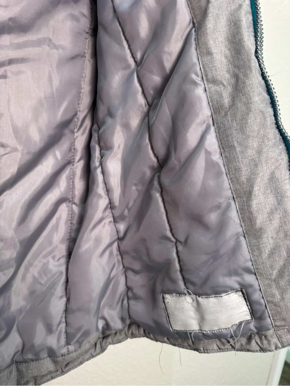 Gerry Girls S 7/8 Gray Teal Insulated Ski Snow Winter Jacket Hooded